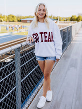 Adult Warm Knit Sweatshirt - Go Team Maroon